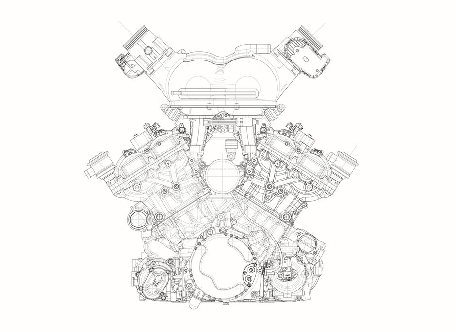 Motor V12 Cosworth T.50