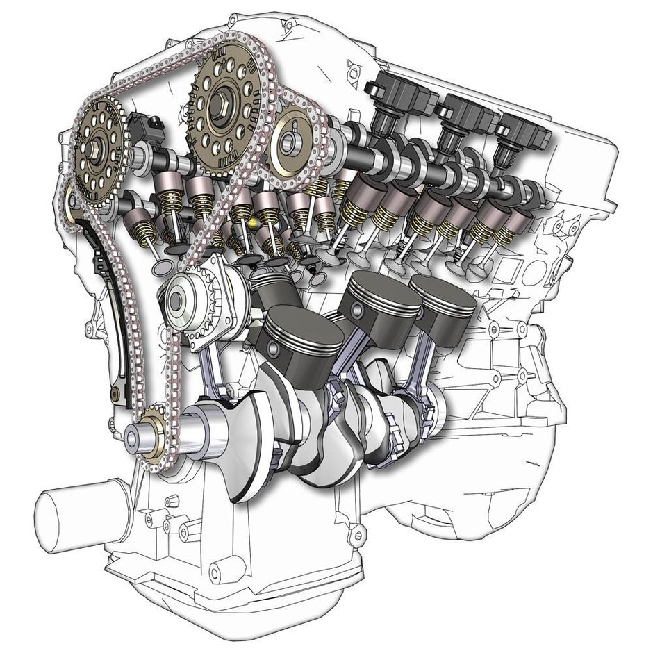 Motor V6 vs L6