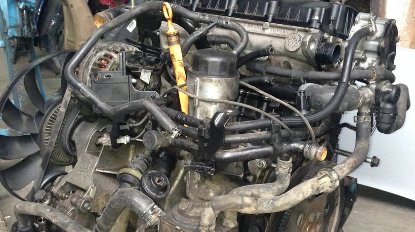 motor vw passat 1.9 tdi 130 cp 2002, fara accesorii, bloc motor + chiuloasa + baie ulei