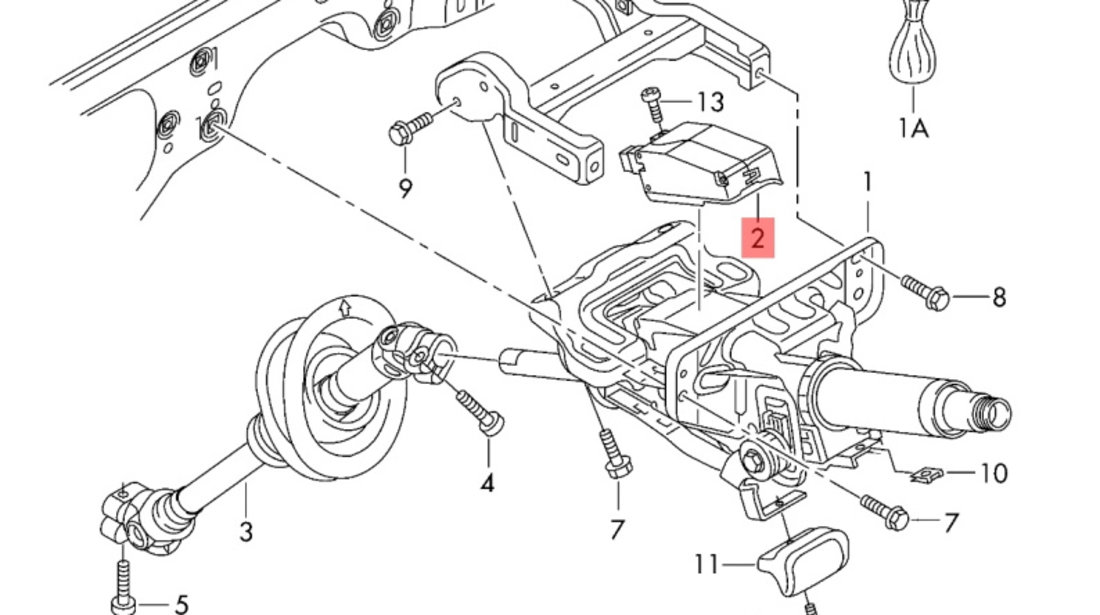 Motoras blocare ax coloana Audi A4 B8 (8K) Avant 2011 2.0 TDI OEM 8K0905852D