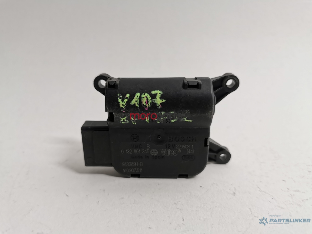 Motoras clapeta aeroterma AUDI A3 II (8P1) [ 2003 - 2013 ] 1.6 (BGU, BSE, BSF) 75KW|102HP VAG OEM 1K0907511