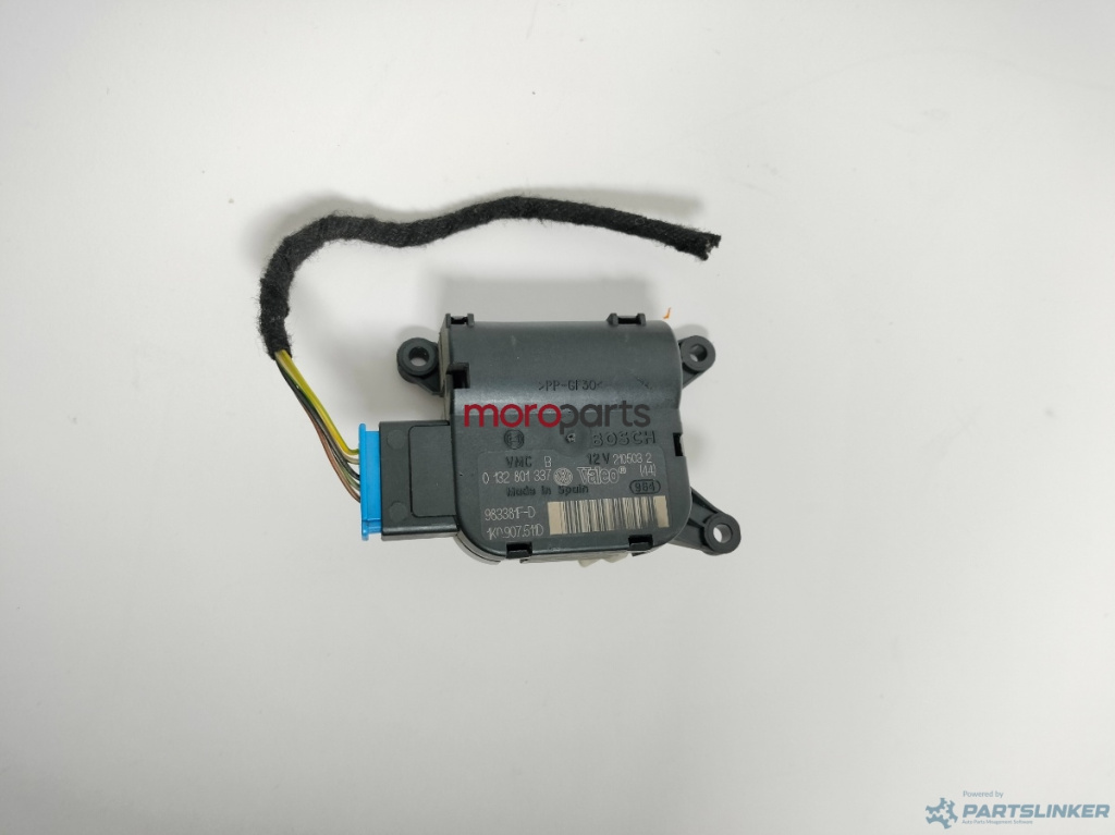 Motoras clapeta aeroterma AUDI A3 II (8P1) [ 2003 - 2013 ] 1.6 (BGU, BSE, BSF) 75KW|102HP VAG OEM 1K0907511D
