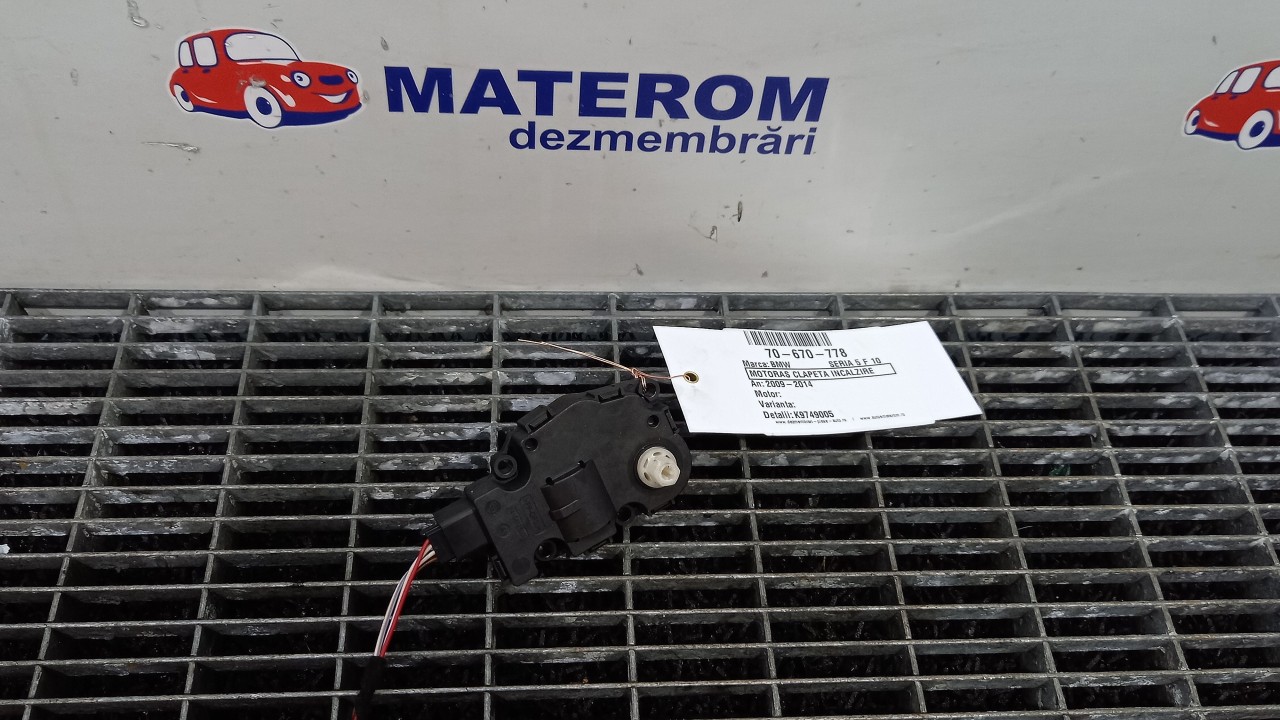 MOTORAS CLAPETA INCALZIRE BMW SERIA 5 F 10 SERIA 5 F 10 - - (2010 2014)