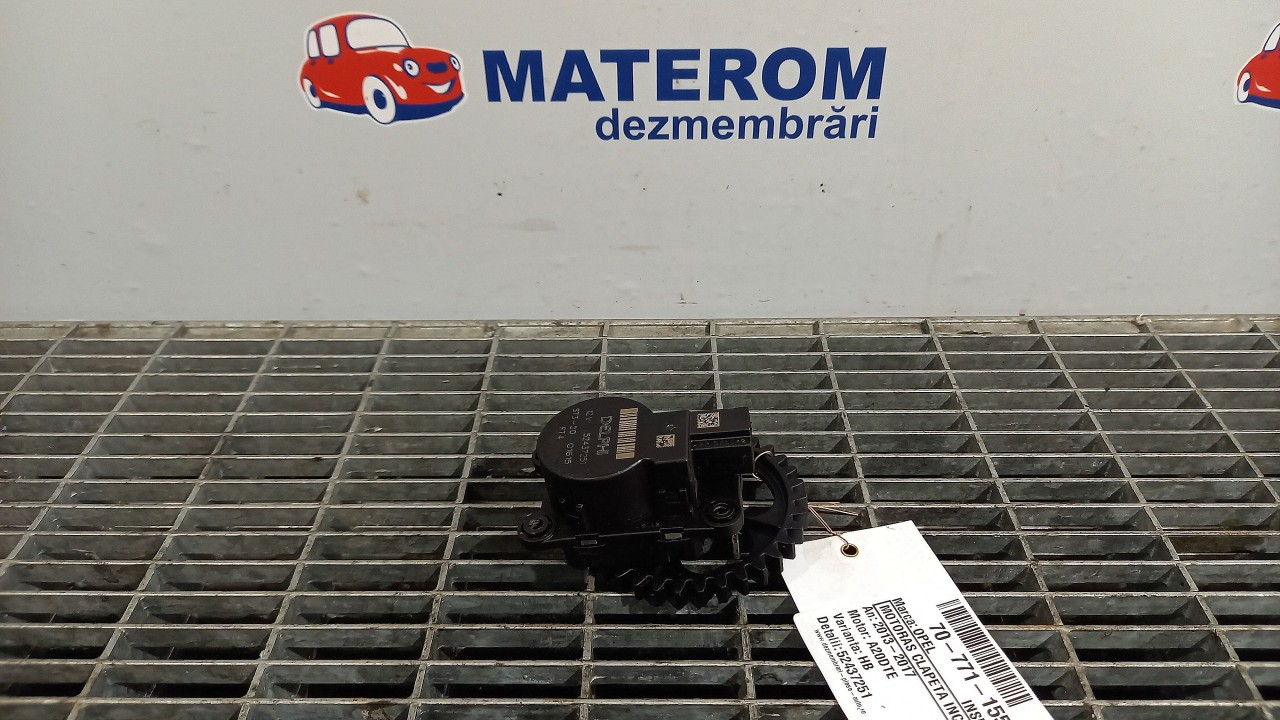 MOTORAS CLAPETA INCALZIRE OPEL INSIGNIA A20DTE - (2013 2017)