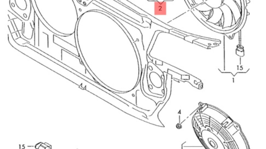 Motoras electroventilator Audi A8 D3 2006 ASB OEM 4E0959455H