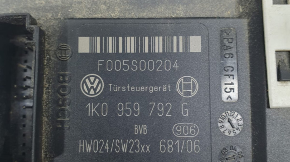 Motoras geam dreapta fata 1k0959792g Volkswagen VW Touran [facelift] [2006 - 2010]