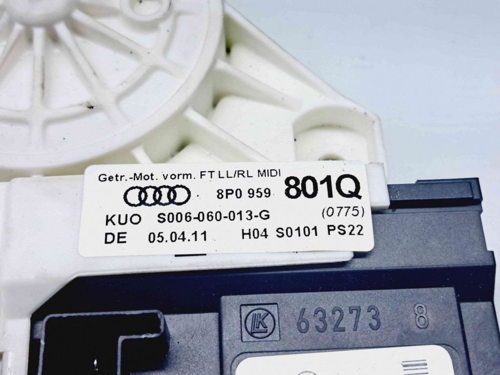Motoras geam dreapta fata Audi A3 Sportback (8PA) [Fabr 2004-2013] 8P4959801Q