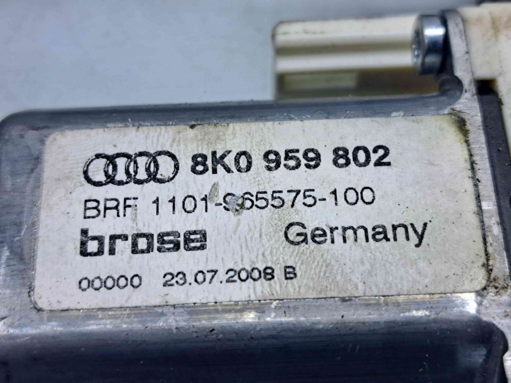 Motoras geam dreapta fata Audi A4 (8K2, B8) [Fabr 2008-2015] 8K0959802 1.8 Benz CABA 88KW / 120CP