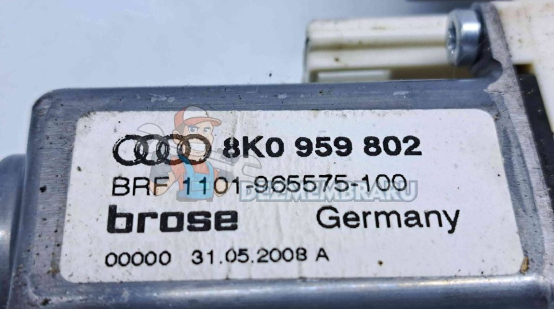 Motoras geam dreapta fata Audi A4 (8K5, B8) Avant [Fabr 2008-2015] 8K0959802