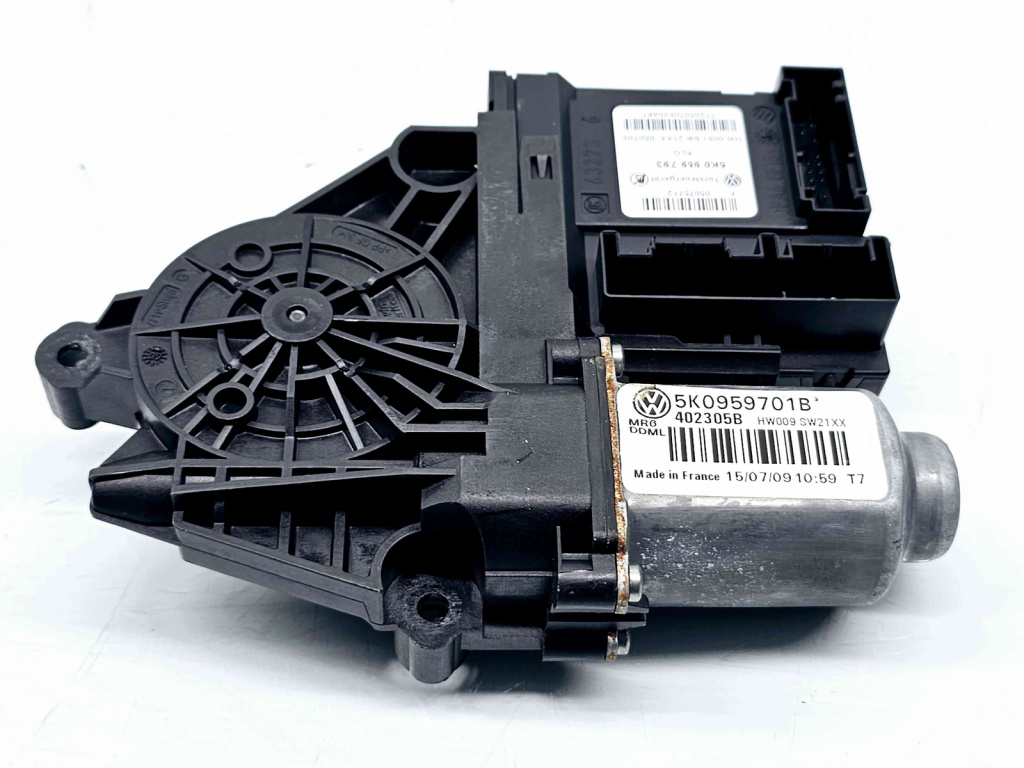 Motoras geam dreapta fata Volkswagen Golf 6 (5K1) [Fabr 2009-2013] 5K0959701B 5K0959793