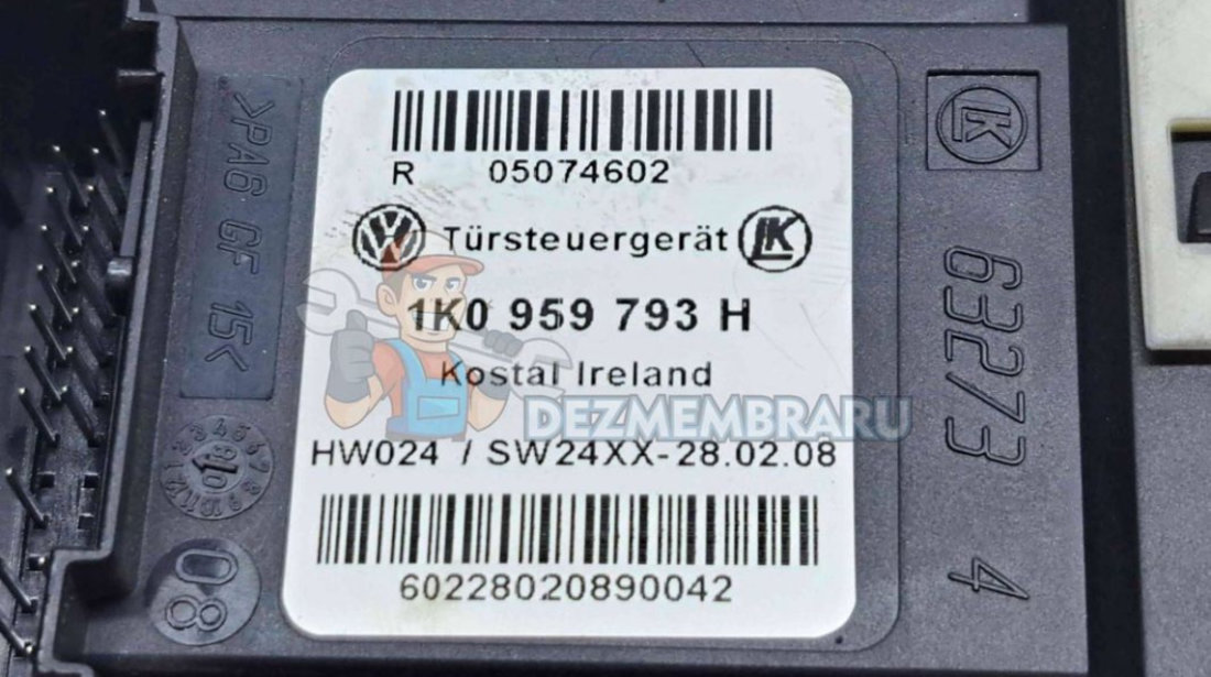 Motoras geam dreapta fata Volkswagen Passat B6 (3C2) [Fabr 2005-2010] 1K0959701L 1K0959793H