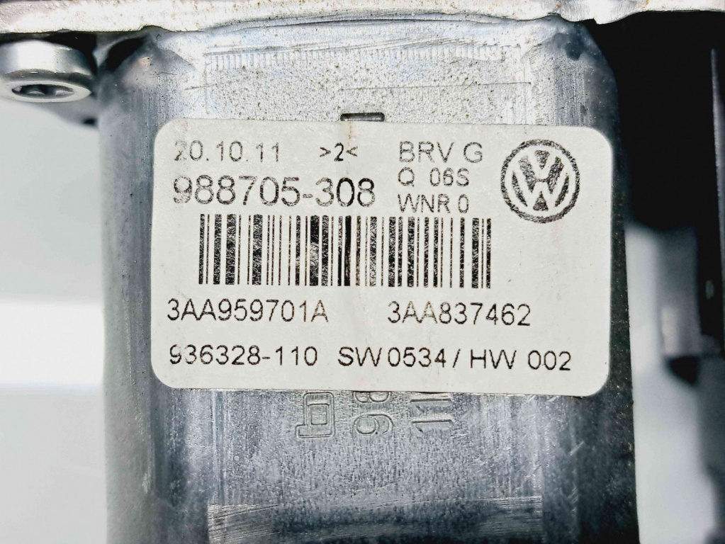 Motoras geam dreapta fata Volkswagen Passat B7 (365) Variant [Fabr 2010-2014] 988705-308/3C0959793C