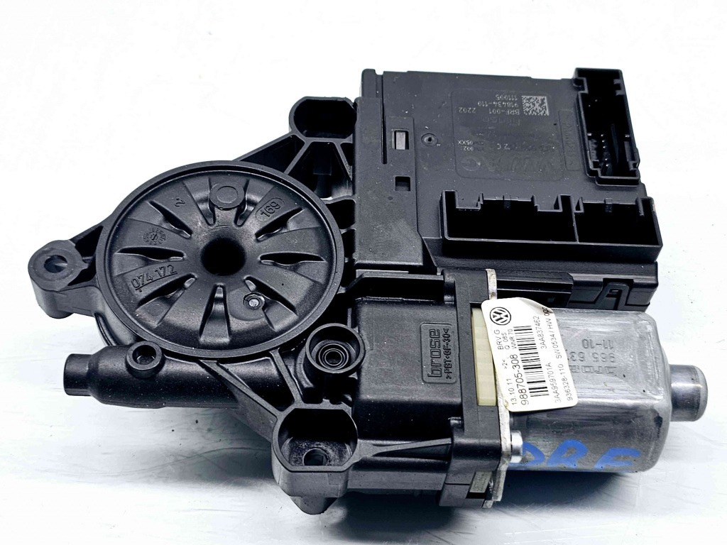 Motoras geam dreapta fata Volkswagen Passat B7 (362) [Fabr 2010-2014] 3AA837462 3C0959792C