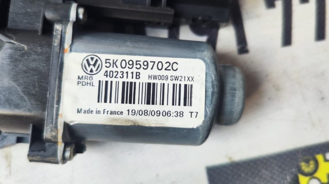 Motoras geam dreapta fata Vw Golf 6 1.4 TFSI an 2009 cod 5K0959702C