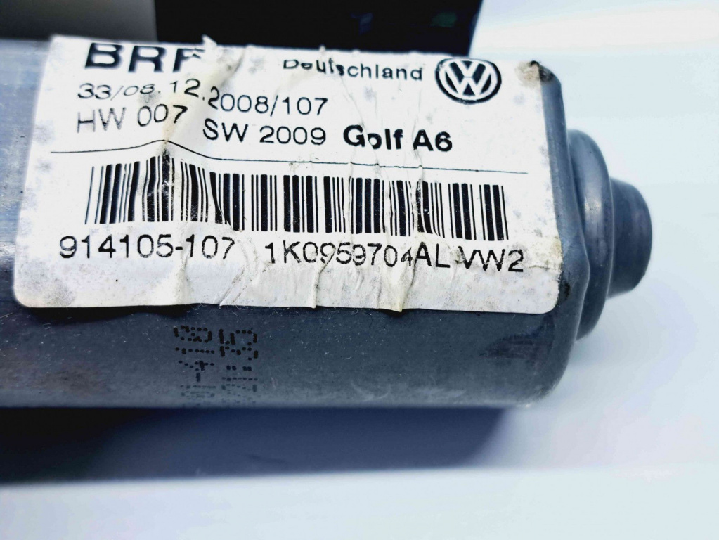 Motoras geam dreapta spate Volkswagen Golf 6 (5K1) [Fabr 2009-2013] 1K0959704AL 1K0959795AA