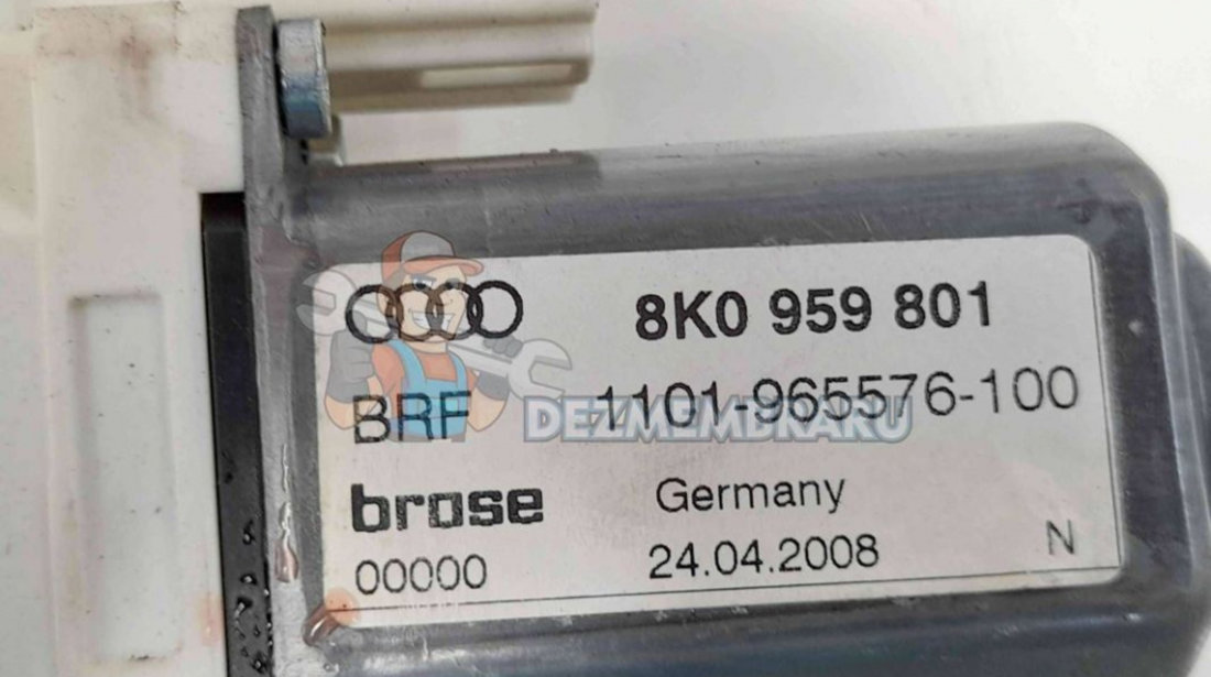 Motoras geam stanga fata 8K0959801 Audi A4 (8K2, B8) [Fabr 2008-2015] 2.0 CAGB