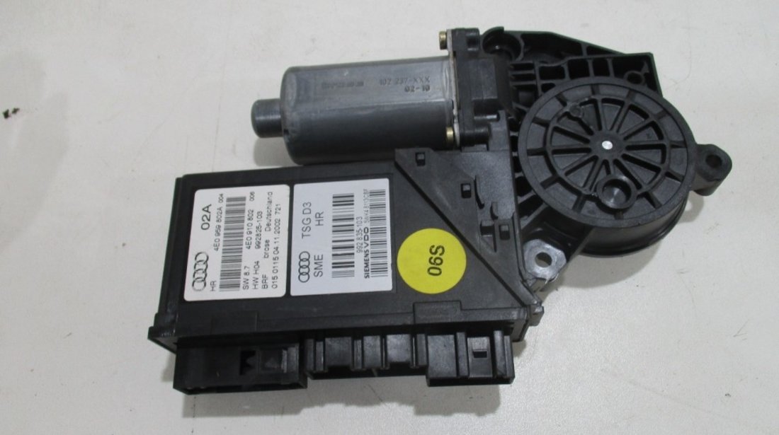 Motoras geam stanga fata Audi A8 an 2003 2004 2005 2006 2007 2008 2009 cod 4E0910802