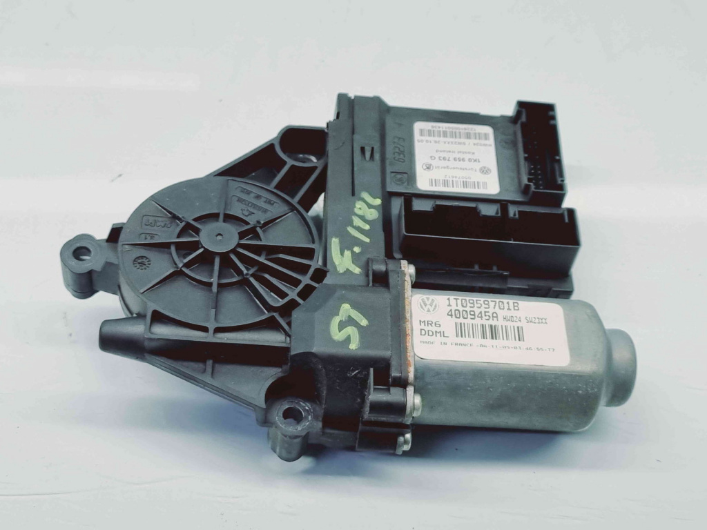 Motoras geam stanga fata Skoda Octavia 2 (1Z3) [Fabr 2004-2013] 1T0959701B 1K0959793G