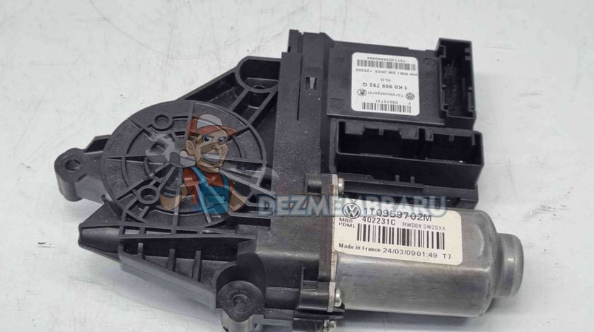 Motoras geam stanga fata Volkswagen Caddy 3 (2KA, 2KH) [Fabr 2004-2009] 1K0959792Q 1T0959702M