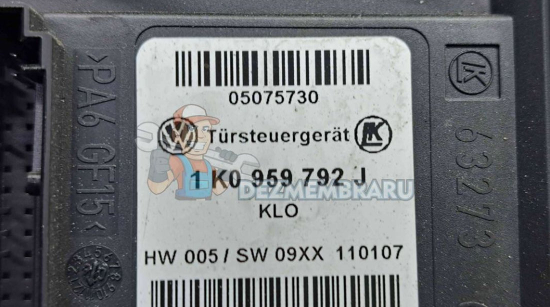 Motoras geam stanga fata Volkswagen Golf 5 (1K1) [Fabr 2004-2008] 1K0959792J 1K4837401AA