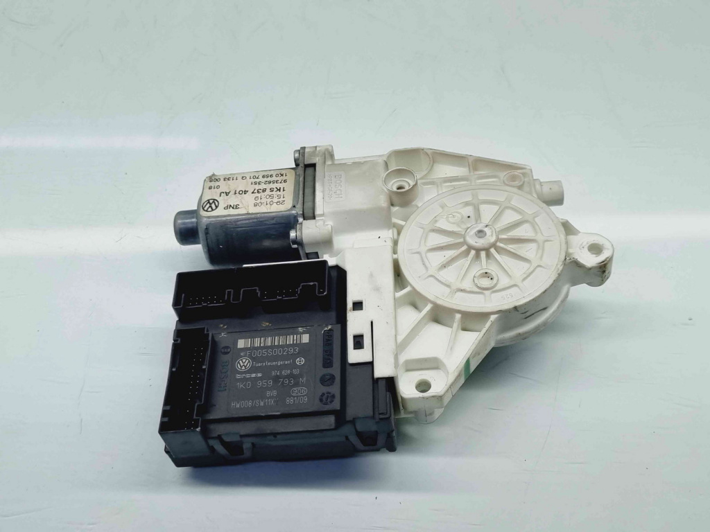 Motoras geam stanga fata Volkswagen Jetta 3 (1K2) [Fabr 2005-2010] 1K5837401AJ 1K0959793M