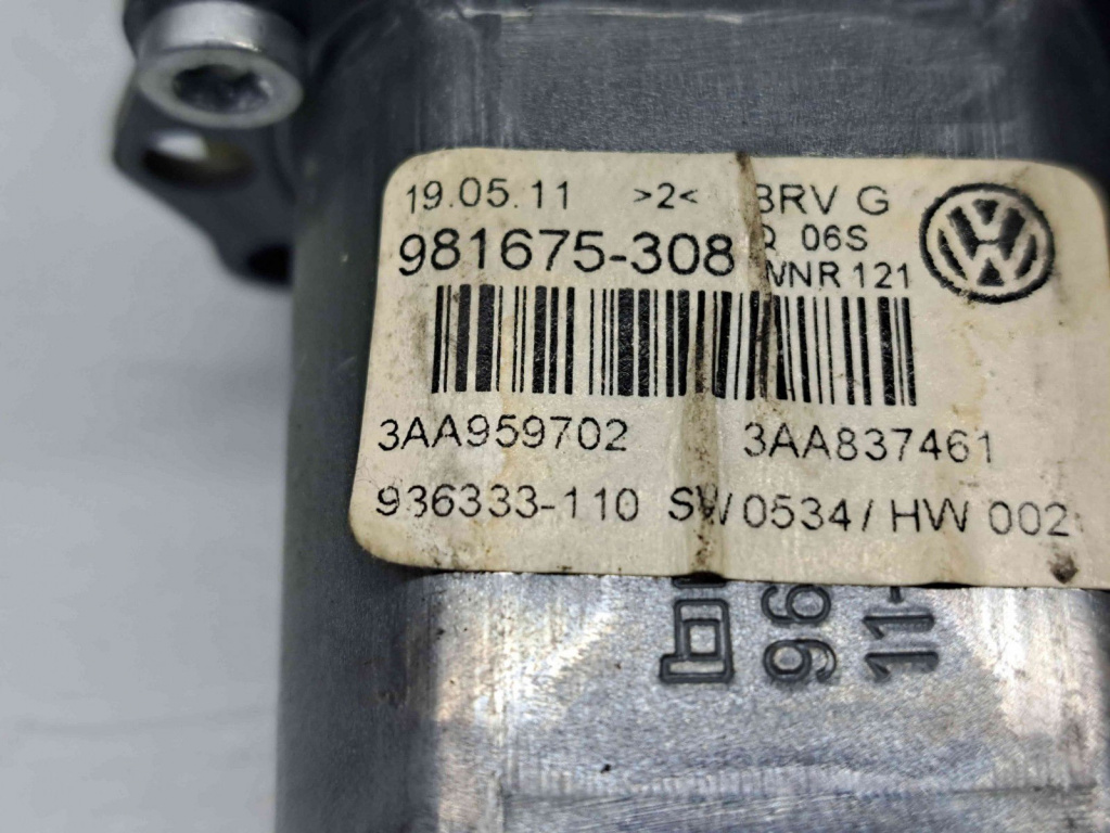 Motoras geam stanga fata Volkswagen Passat B7 (362) [Fabr 2010-2014] 3AA959702 3C0959792B 2.0 TDI CFFB 103KW / 140CP