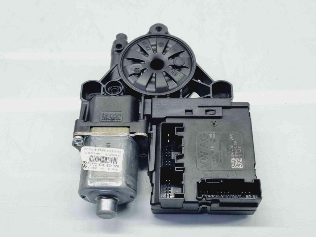 Motoras geam stanga fata Volkswagen Passat B7 (362) [Fabr 2010-2014] 3AA959702A 3C0959793C