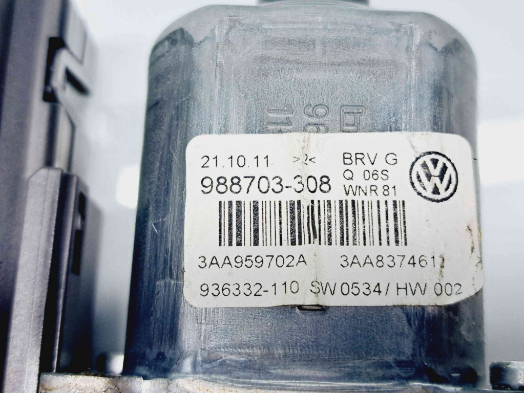 Motoras geam stanga fata Volkswagen Passat B7 (365) Variant [Fabr 2010-2014] 988703-308/3C0959792C