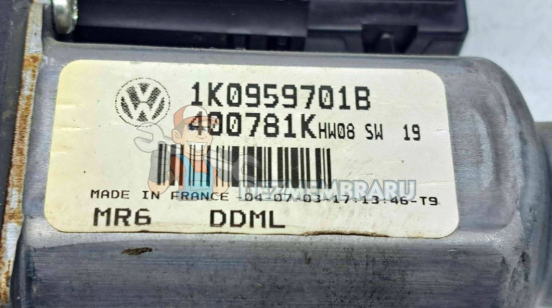 Motoras geam stanga fata Volkswagen Touran (1T1, 1T2) [Fabr 2003-2010] 1K0959701B 1K0959793A