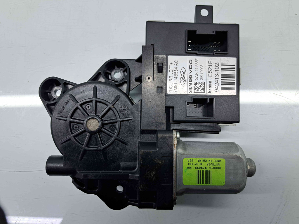 Motoras geam stanga spate Ford Kuga I [Fabr 2008-2012] 7M51T-14B534-AC