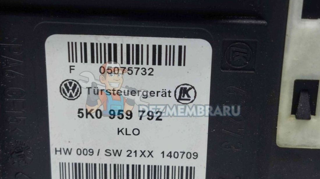 Motoras geam stanga spate Volkswagen Golf 6 (5K1) [Fabr 2009-2013] 5K0959702D 5K0959792