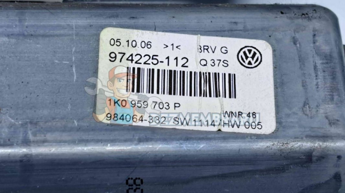 Motoras geam stanga spate Volkswagen Passat B6 Variant (3C5) [Fabr 2005-2010] 1K0959703P