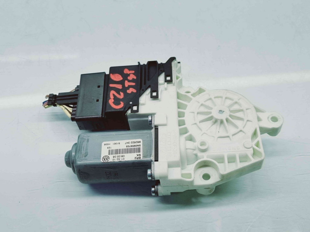 Motoras geam stanga spate Volkswagen Tiguan (5N) [Fabr 2007-2016] 5N0959703 1K0959794E
