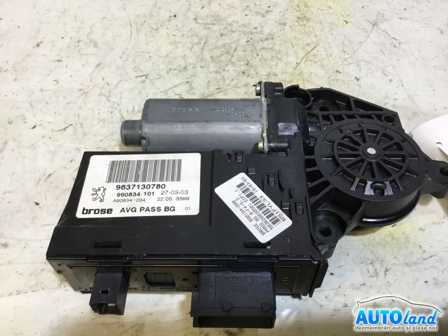 Motoras Macara 0130821767 Stanga Fata+modul9637130780 Peugeot 307 3A/C 2000