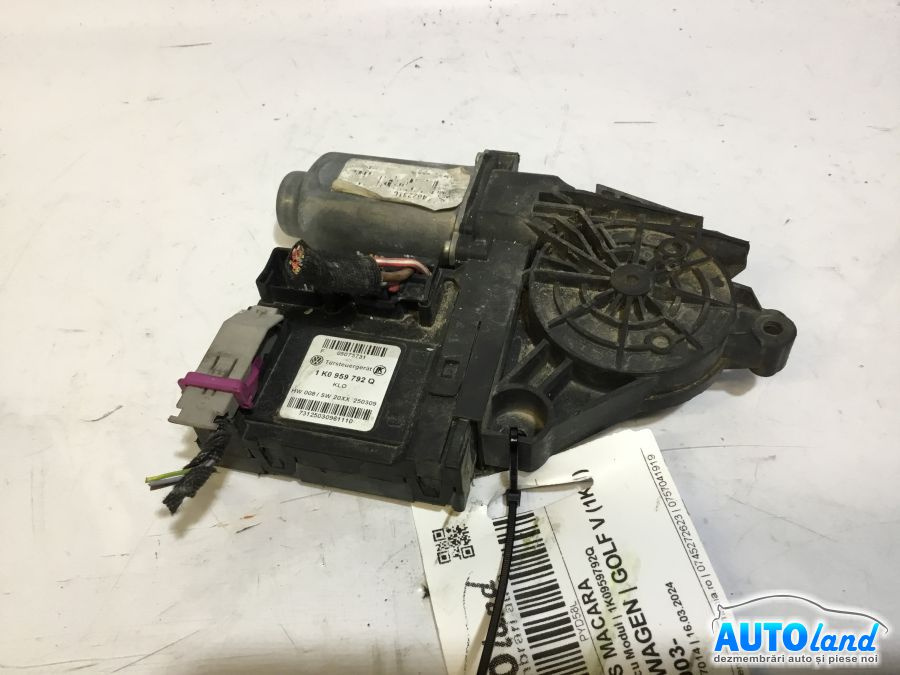 Motoras Macara 1k0959792q Dreapta Fata cu Modul Volkswagen GOLF V 1K1 2003