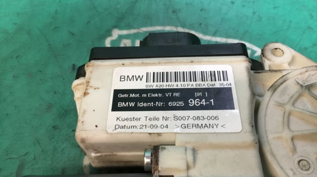 Motoras Macara 6925964 Dreapta Fata BMW X3 E83 2004