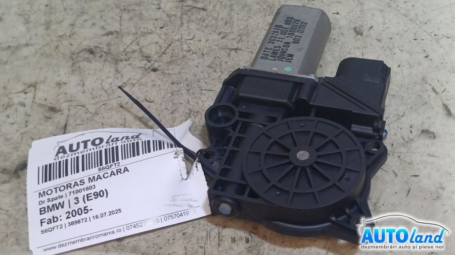 Motoras Macara 71001603 Dreapta Spate BMW 3 E90 2005