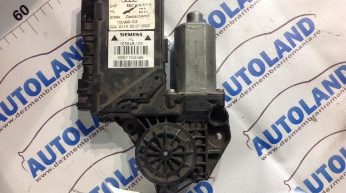 Motoras Macara 8e0959801a Fata Stanga-0130821767 Audi A4 8E2,B6 2000-2004