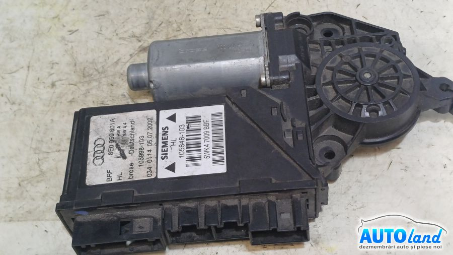 Motoras Macara 8e0959801a Fata Stanga-0130821767 Audi A4 8E2,B6 2000-2004
