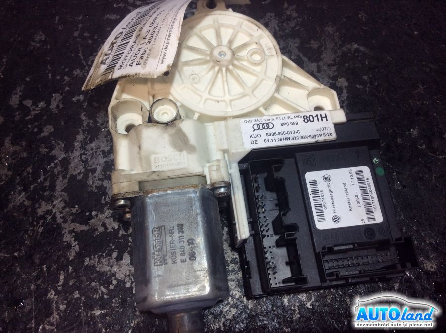 Motoras Macara 8p0959801h Dreapta Fata Audi A3 8P 2003