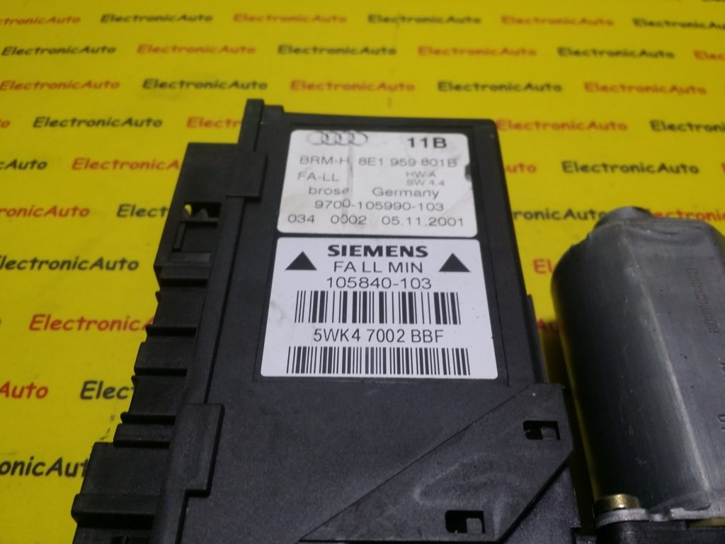 Motoras Macara Audi, 8E1959801B, 5WK47002BBF, 0130821765