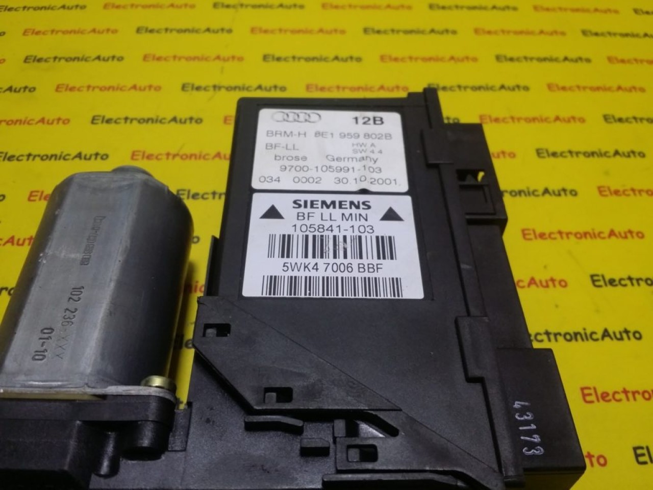 Motoras Macara Audi, 8E1959802B, 5WK47006BBF, 0130821764