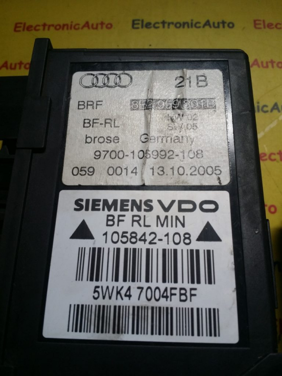 Motoras Macara Audi, 8E2959801B, 5WK47004FBF