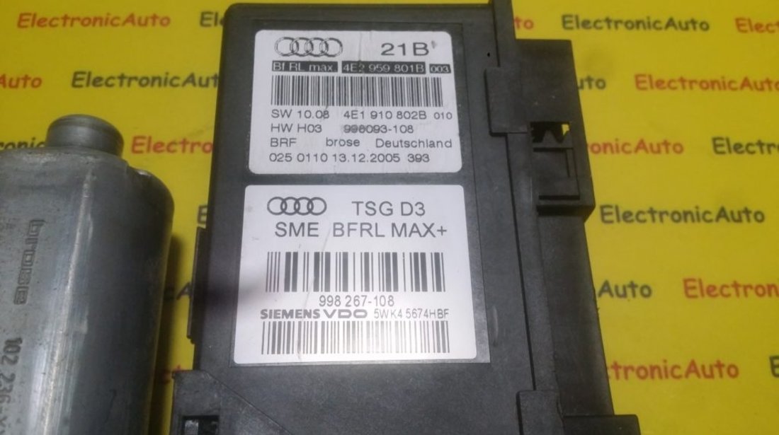 Motoras macara Audi A8 4E2959801B, 4E1910802B