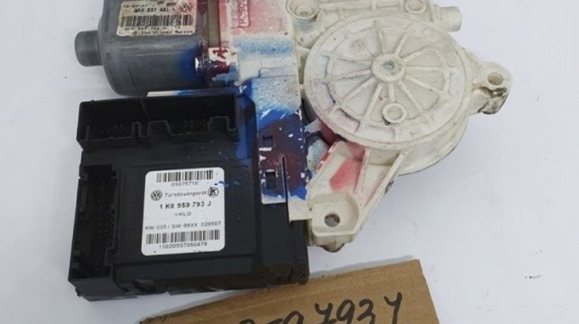 Motoras macara cu modul usa stanga fata Skoda Octavia 2 1Z3 2004-2013 1K0959793J / 1K4837401S