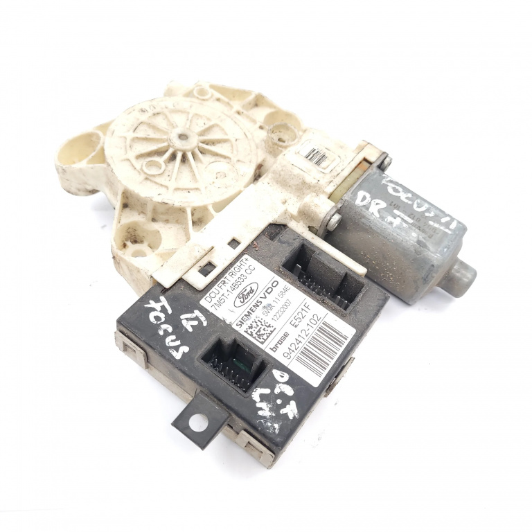 Motoras Macara Dreapta,fata Ford FOCUS Mk 2 2005 - 2010 7M5T14B533CC, 7M5T-14B533-CC, 5WK11584E, 942412102, 12232007, E521F, 0130822214, 981406102, E521F-942412-102