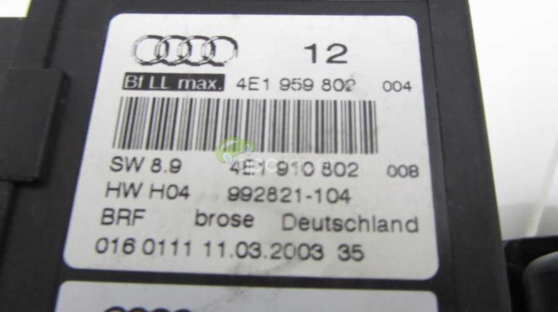 Motoras macara dreapta fata - spate Audi A8 4E - 4E1959802