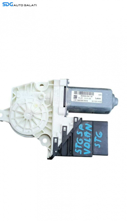 Motoras Macara Electrica de pe Usa Portiera Stanga Spate Seat Leon 1P 2005 - 2011 Cod 1K0959703N [M8227]