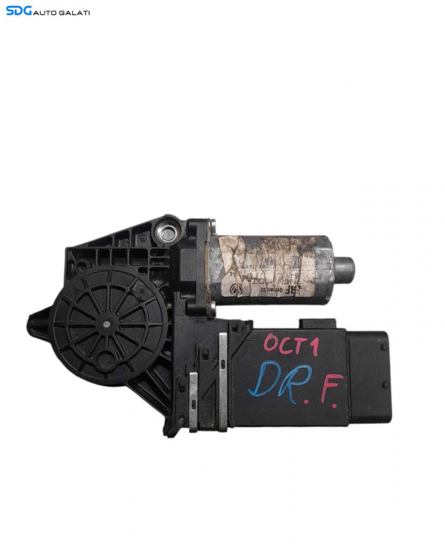 Motoras Macara Electrica de pe Usa Portiera Dreapta Fata Skoda Octavia 1 1996 - 2011 Cod 104415-302 0130821730 [N1069]