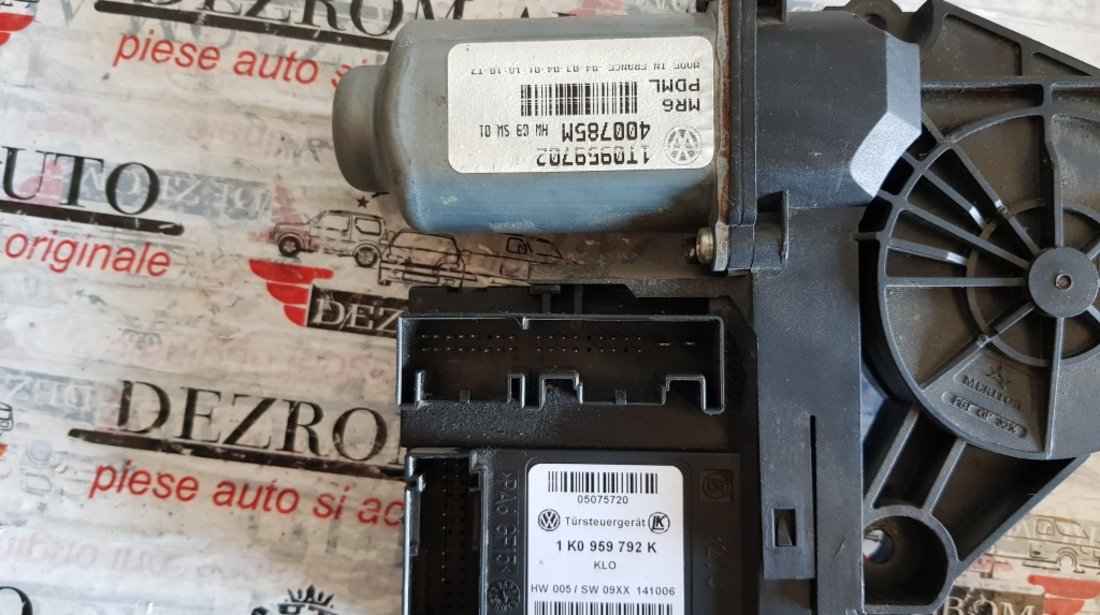 Motoras macara electrica geam dreapta fata VW Touran 1t0959702 1k0959792k